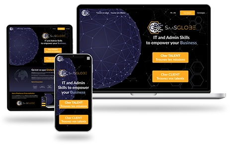 Multi platform SaasGlobe platform Mockup