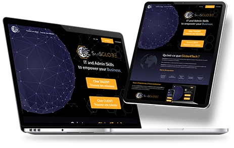 Multi platform SaasGlobe platform Mockup